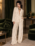 Velvet Long Sleeve Top and Pants Lounge Set