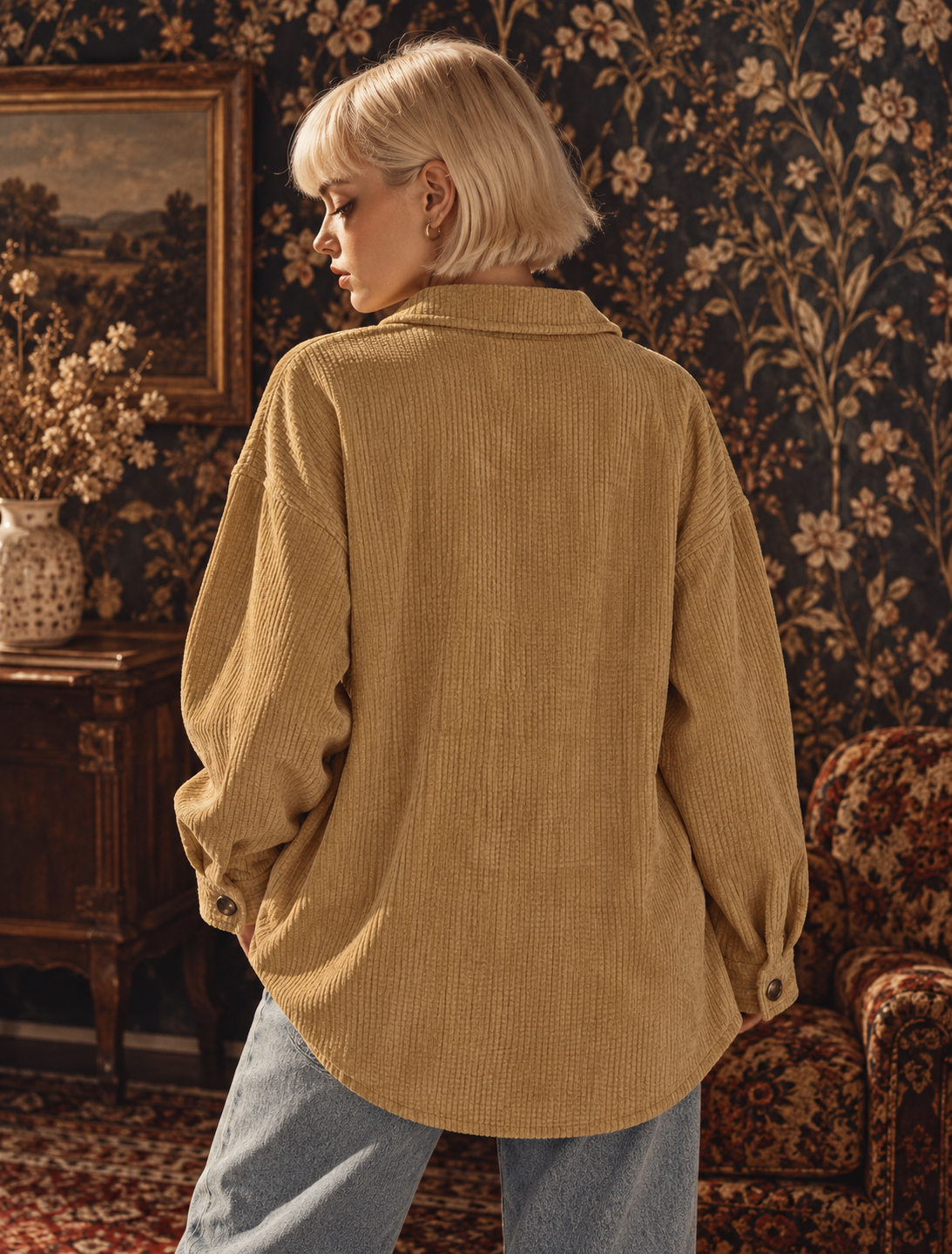 Button Up Long Sleeve Jacket